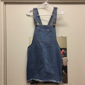 Forever 21 Denim Overall Skirt with Detailing